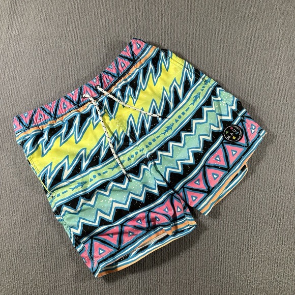 Maui and Sons Other - Maui and Sons Mens‎ 6" Stretch Swim Trunks Medium Shorts Lined 90s Island Slice